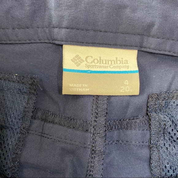 Columbia 20 inch Crop Navy Pants Size 4 - Picture 3 of 9